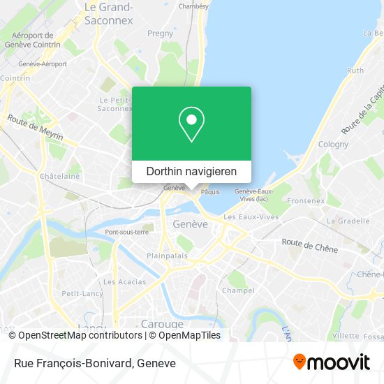 Rue François-Bonivard Karte
