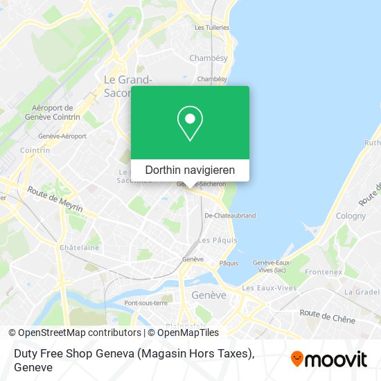 Duty Free Shop Geneva (Magasin Hors Taxes) Karte