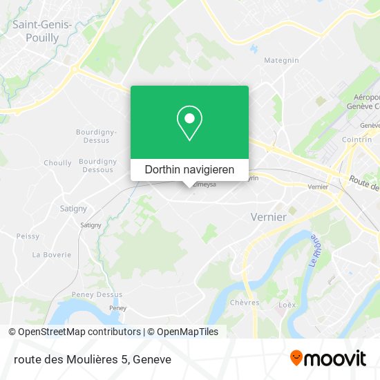 route des Moulières 5 Karte