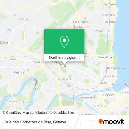 Rue des Cornettes-de-Bise Karte