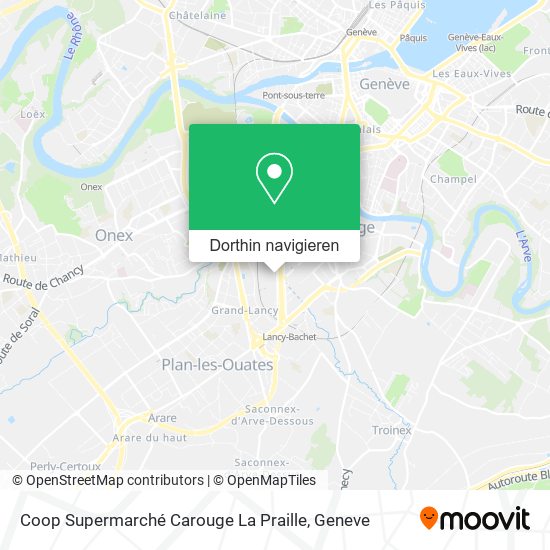 Coop Supermarché Carouge La Praille Karte