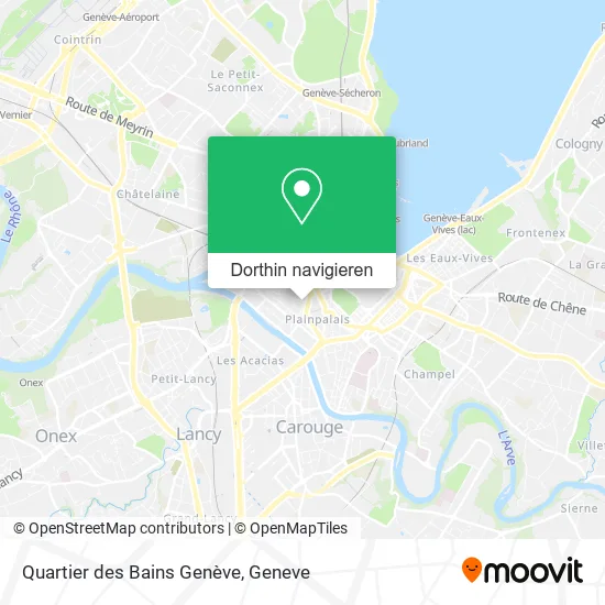 Quartier des Bains Genève Karte
