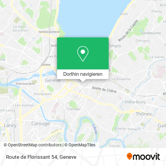 Route de Florissant 54 Karte