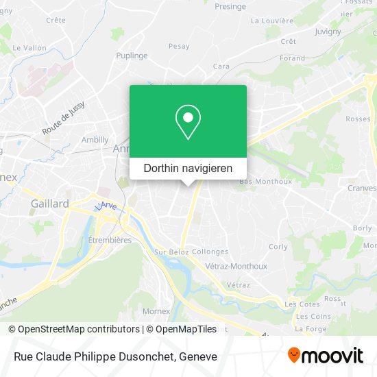 Rue Claude Philippe Dusonchet Karte