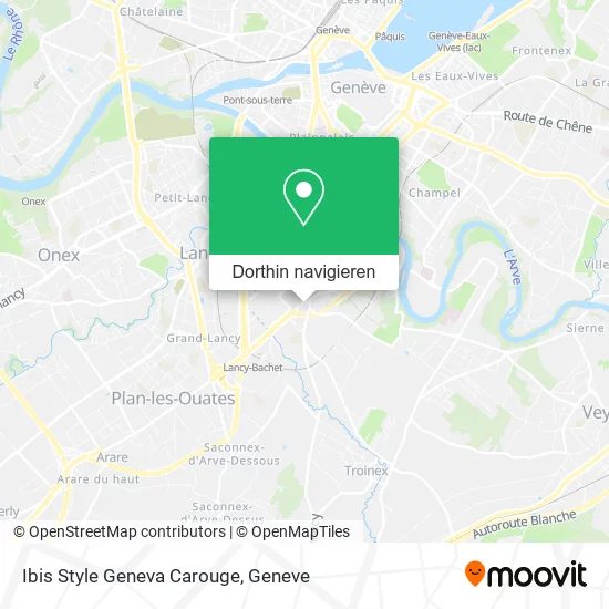 Ibis Style Geneva Carouge Karte