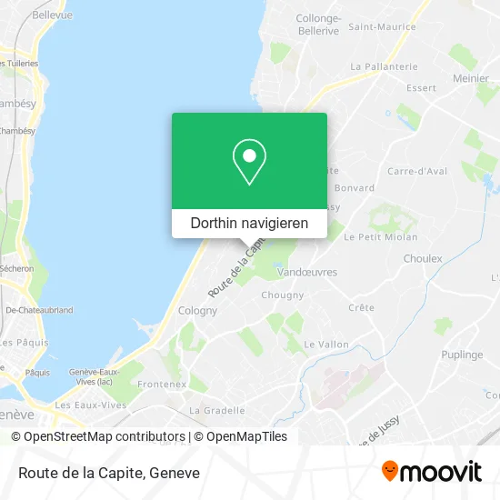 Route de la Capite Karte