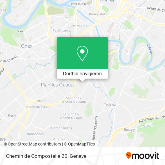 Chemin de Compostelle 20 Karte