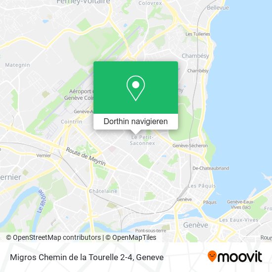 Migros Chemin de la Tourelle 2-4 Karte