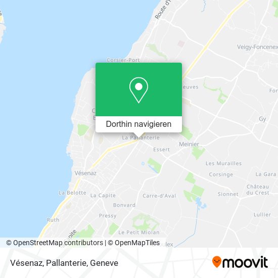 Vésenaz, Pallanterie Karte