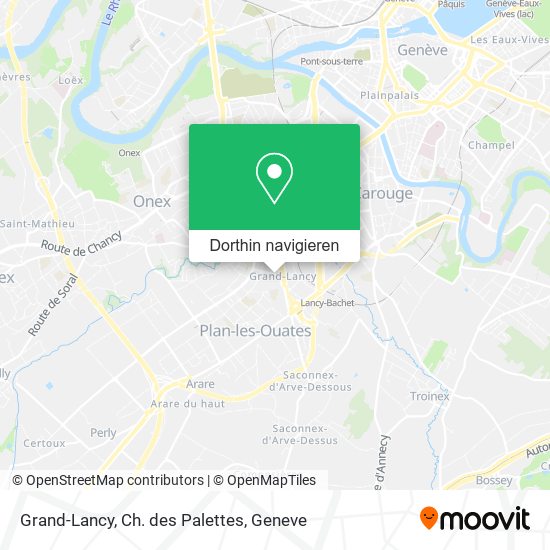 Grand-Lancy, Ch. des Palettes Karte