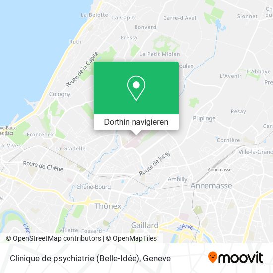Clinique de psychiatrie (Belle-Idée) Karte