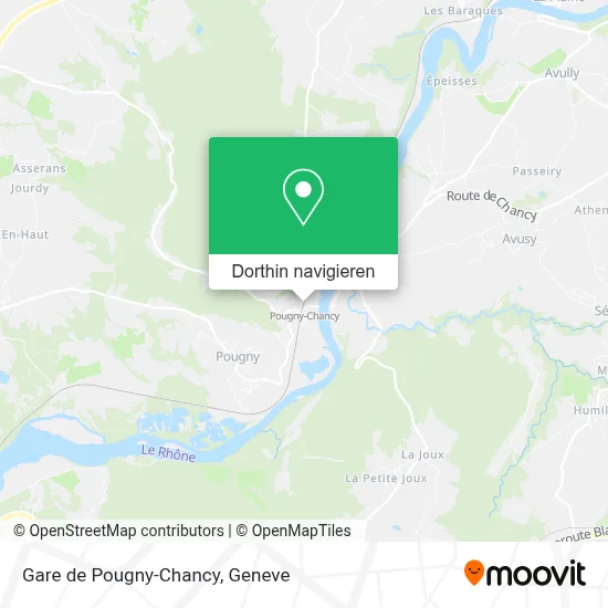 Gare de Pougny-Chancy Karte