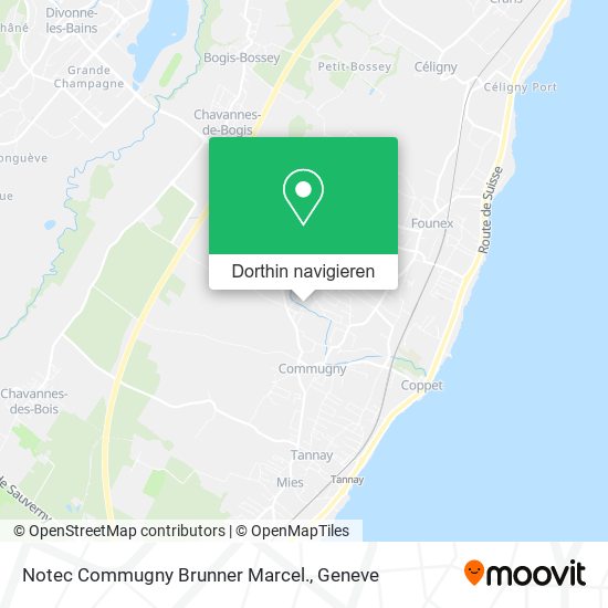 Notec Commugny Brunner Marcel. Karte