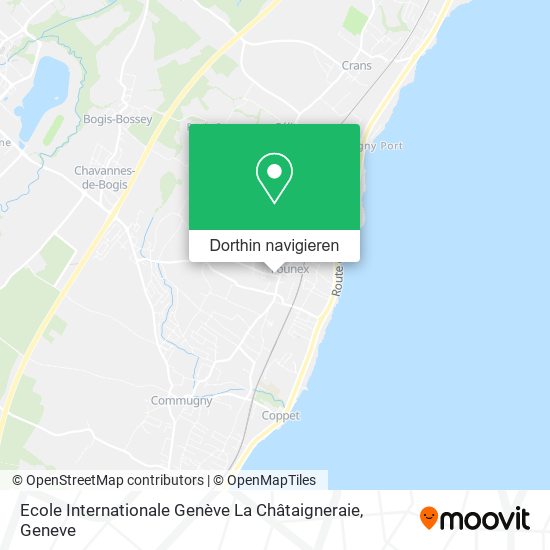 Ecole Internationale Genève La Châtaigneraie Karte