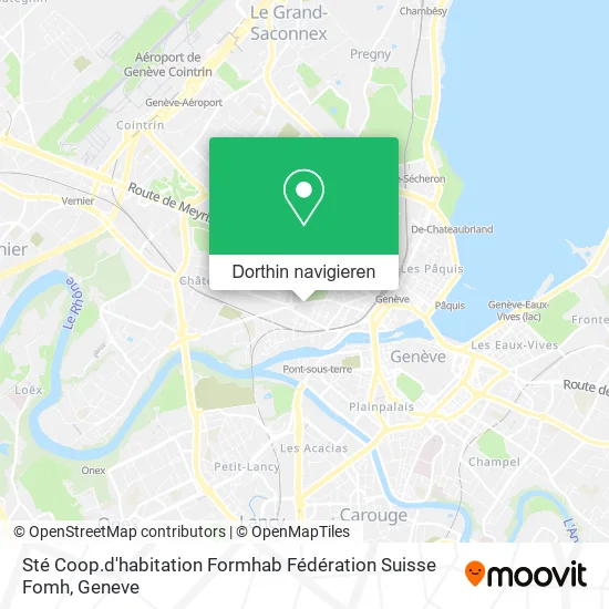 Sté Coop.d'habitation Formhab Fédération Suisse Fomh Karte