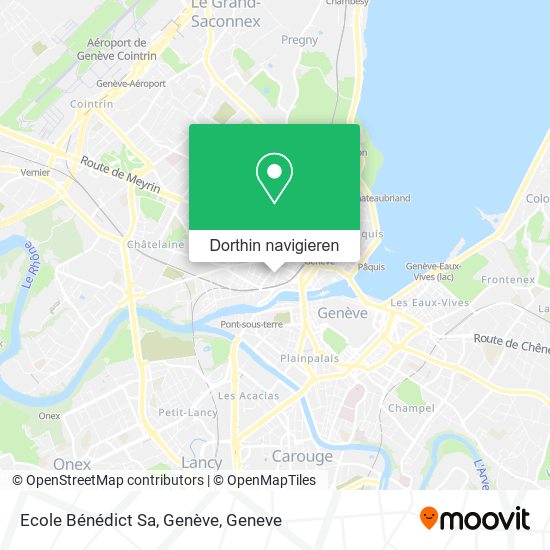 Ecole Bénédict Sa, Genève Karte