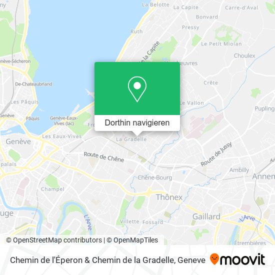 Chemin de l'Éperon & Chemin de la Gradelle Karte