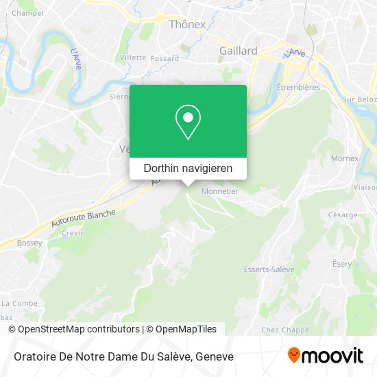 Oratoire De Notre Dame Du Salève Karte