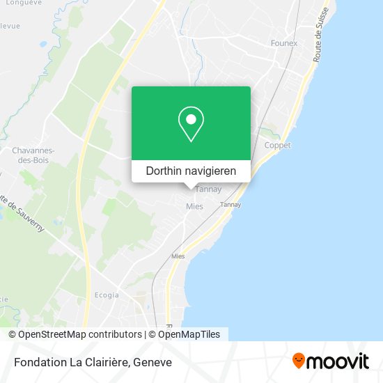 Fondation La Clairière Karte