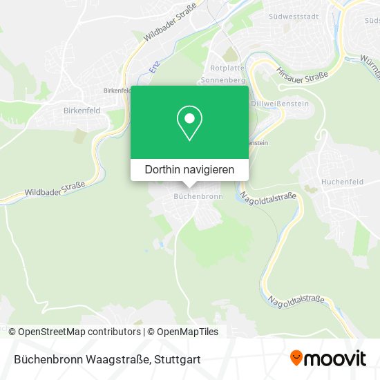 Büchenbronn Waagstraße Karte
