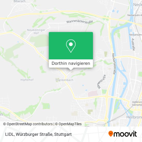 LIDL, Würzburger Straße Karte