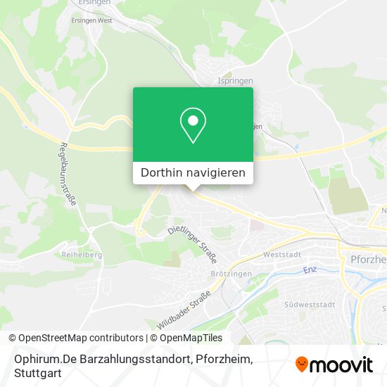 Ophirum.De Barzahlungsstandort, Pforzheim Karte