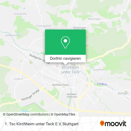 1. Tsc Kirchheim unter Teck E.V Karte