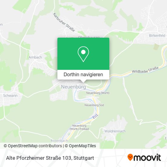 Alte Pforzheimer Straße 103 Karte