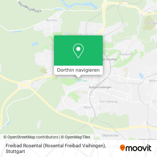 Freibad Rosental (Rosental Freibad Vaihingen) Karte