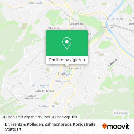 Dr. Frentz & Kollegen, Zahnarztpraxis Königstraße Karte
