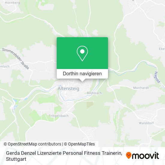 Gerda Denzel Lizenzierte Personal Fitness Trainerin Karte