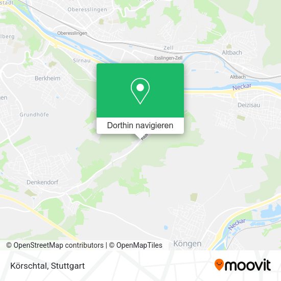 Körschtal Karte