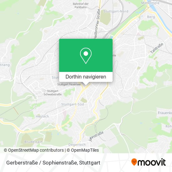 Gerberstraße / Sophienstraße Karte