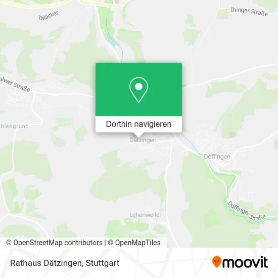 Rathaus Dätzingen Karte