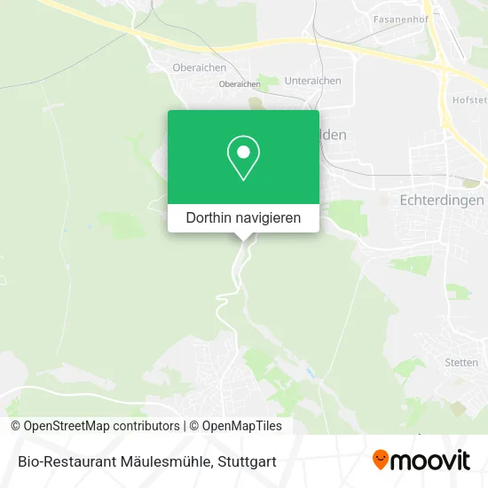 Bio-Restaurant Mäulesmühle Karte