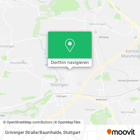 Gröninger Straße/Baumhalde Karte