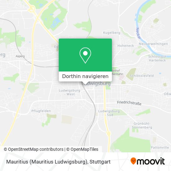 Mauritius (Mauritius Ludwigsburg) Karte