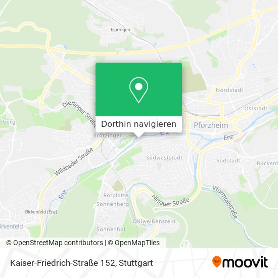 Kaiser-Friedrich-Straße 152 Karte