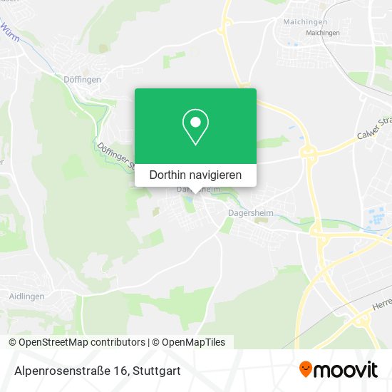 Alpenrosenstraße 16 Karte
