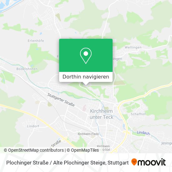Plochinger Straße / Alte Plochinger Steige Karte