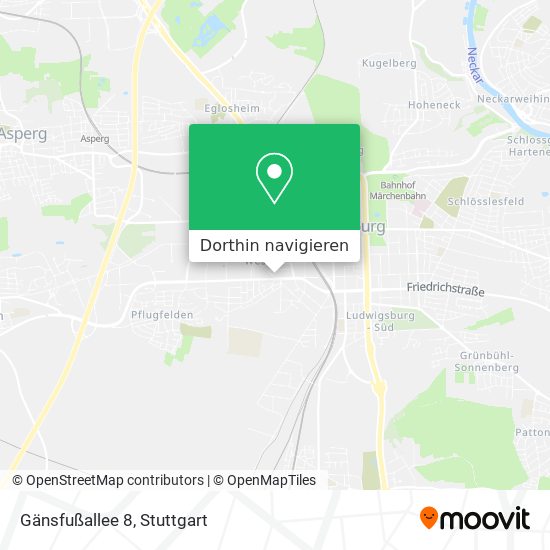 Gänsfußallee 8 Karte