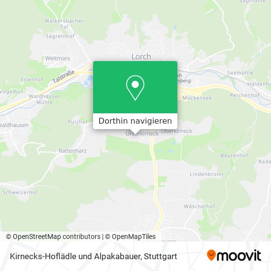 Kirnecks-Hoflädle und Alpakabauer Karte