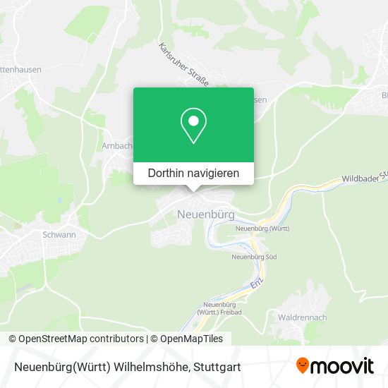 Neuenbürg(Württ) Wilhelmshöhe Karte