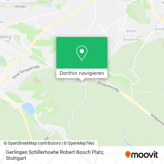 Gerlingen Schillerhoehe Robert Bosch Platz Karte