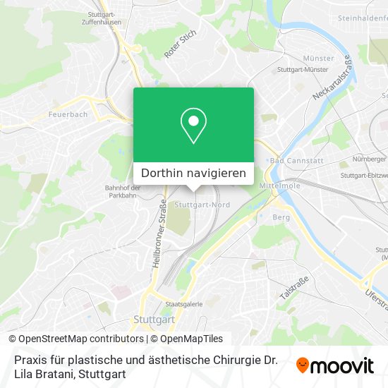 Praxis für plastische und ästhetische Chirurgie Dr. Lila Bratani Karte
