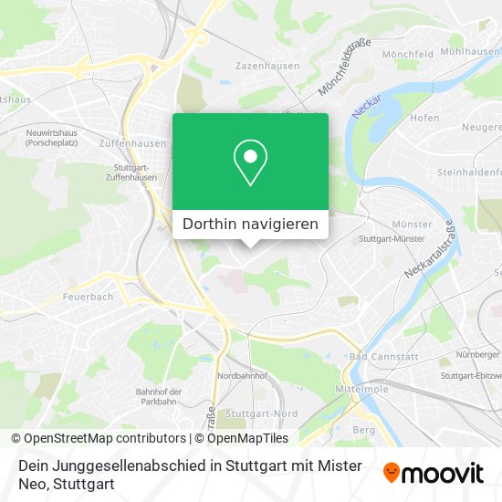 Dein Junggesellenabschied in Stuttgart mit Mister Neo Karte
