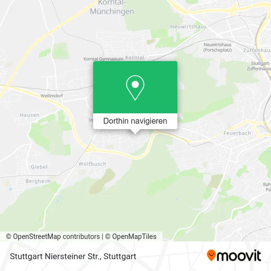Stuttgart Niersteiner Str. Karte