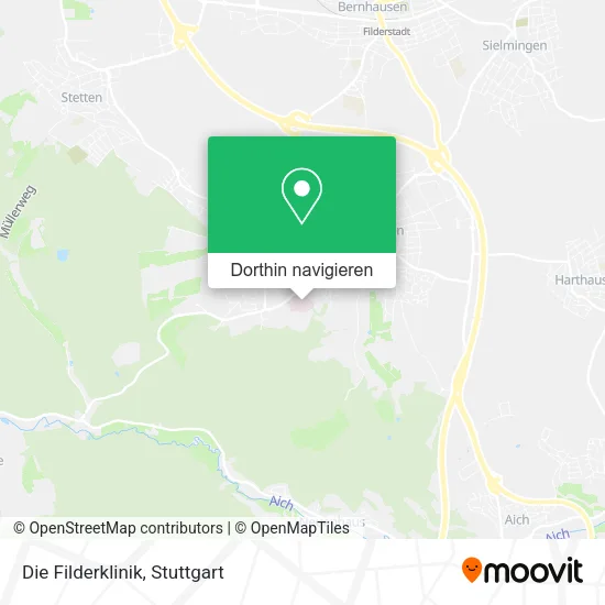 Die Filderklinik Karte