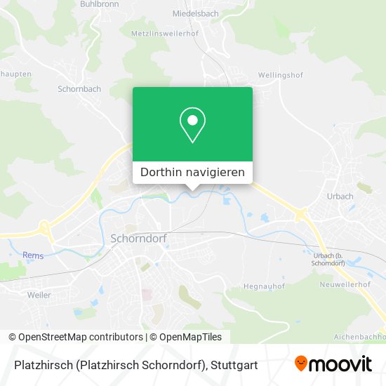 Platzhirsch (Platzhirsch Schorndorf) Karte