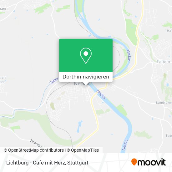 Lichtburg - Café mit Herz Karte